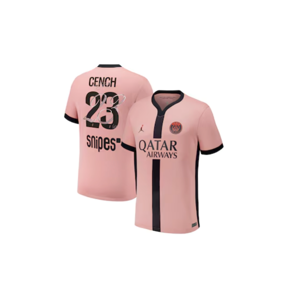 PSG x Jordan 第三客場球衣,中央 Cee 印花 CENCH 23