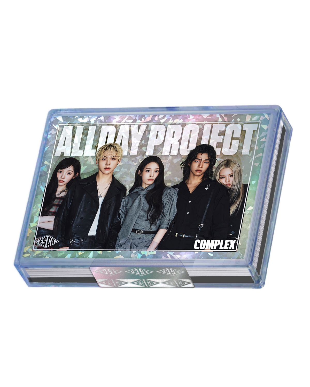 Limited Edition ALLDAY PROJECT Complex Asia Cover x ESCO 6-Cracked Ice Foil Card Set