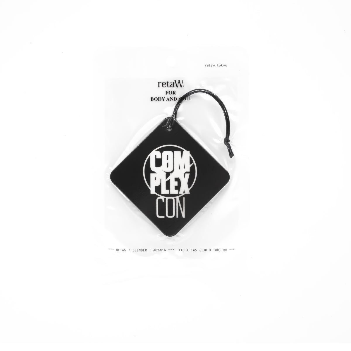 retaW x fragment design x ComplexCon Car Tag (Black)