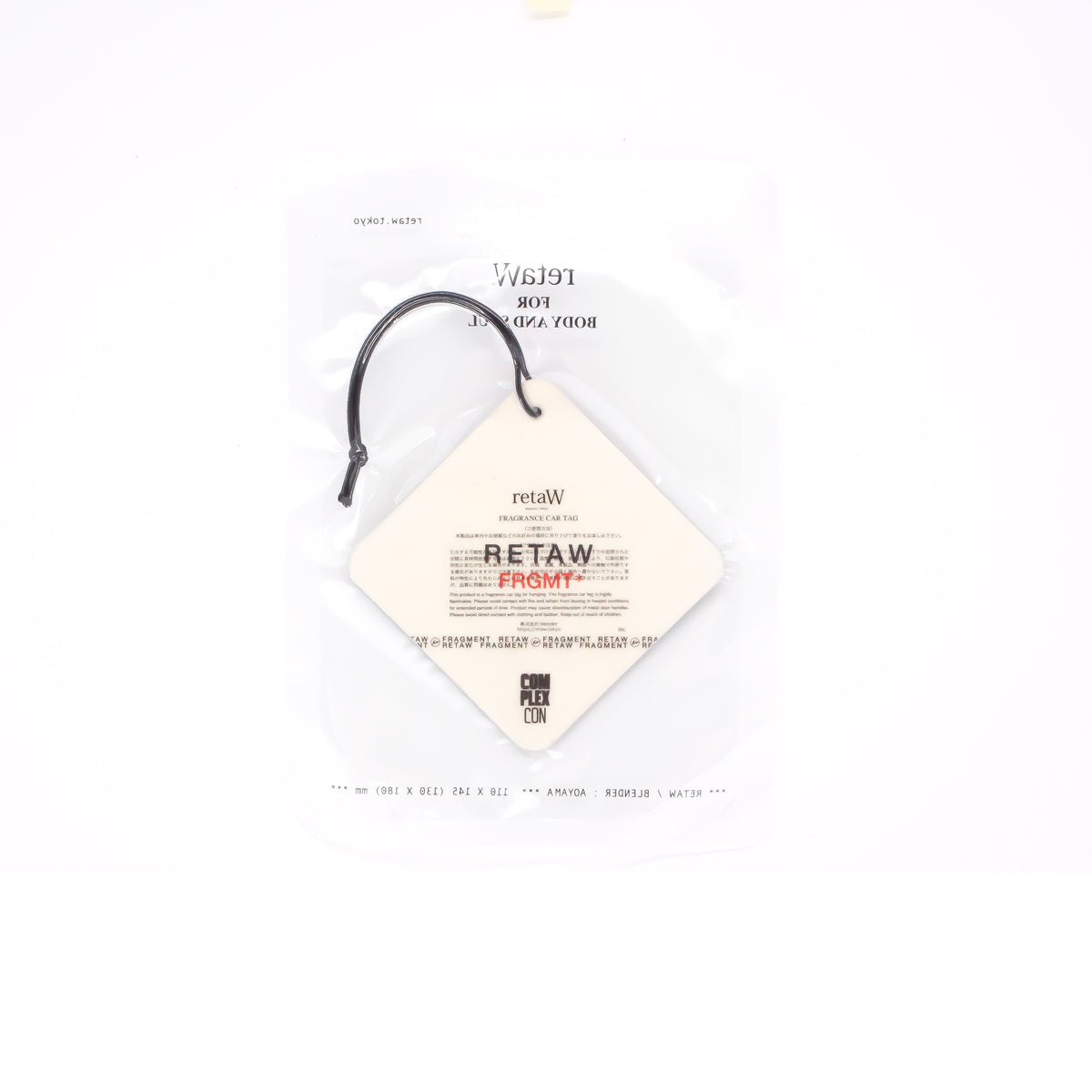 retaW x fragment design x ComplexCon Car Tag (Black)